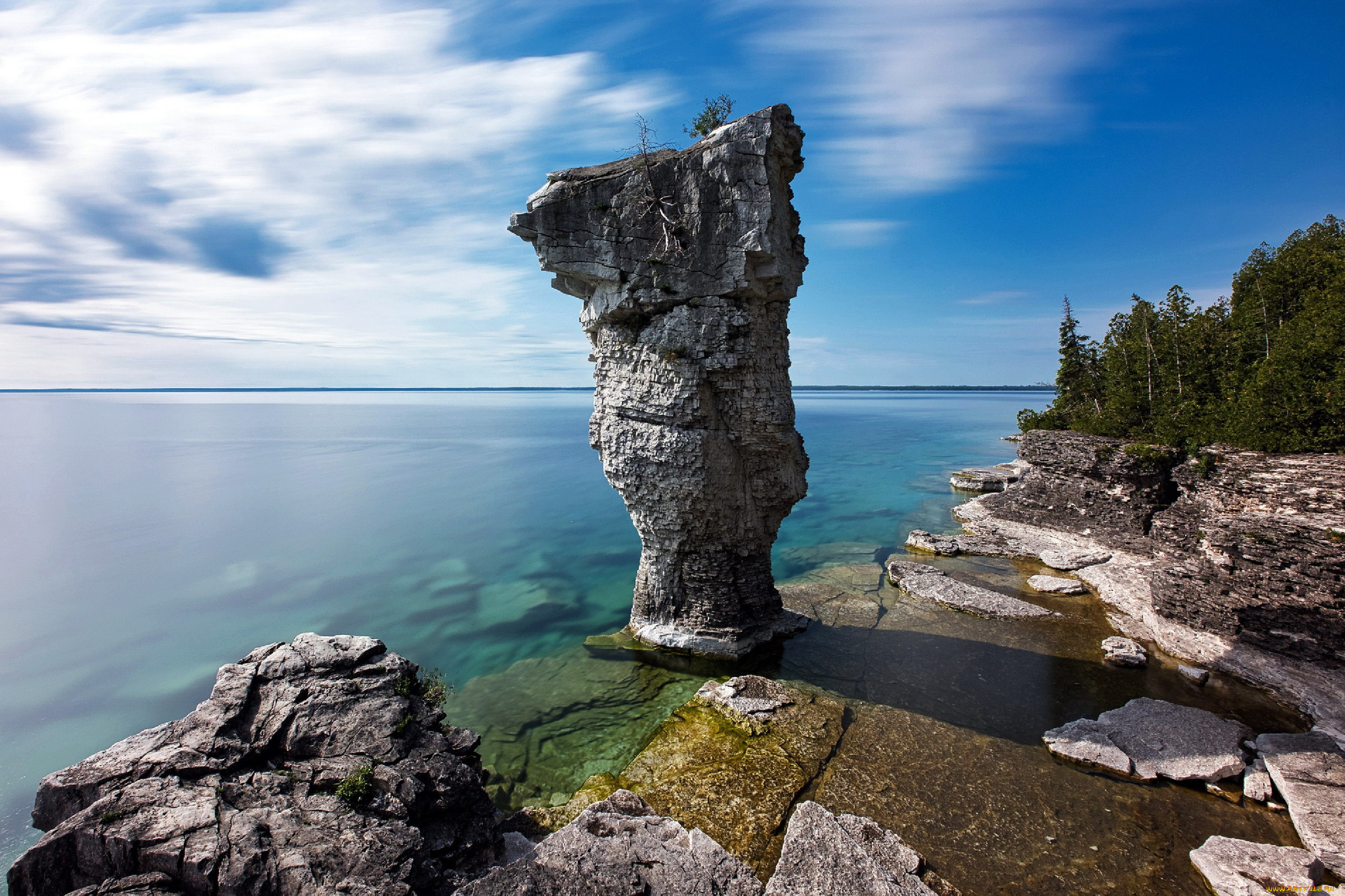 flower pot island, ontario, canada, , , flower, pot, island